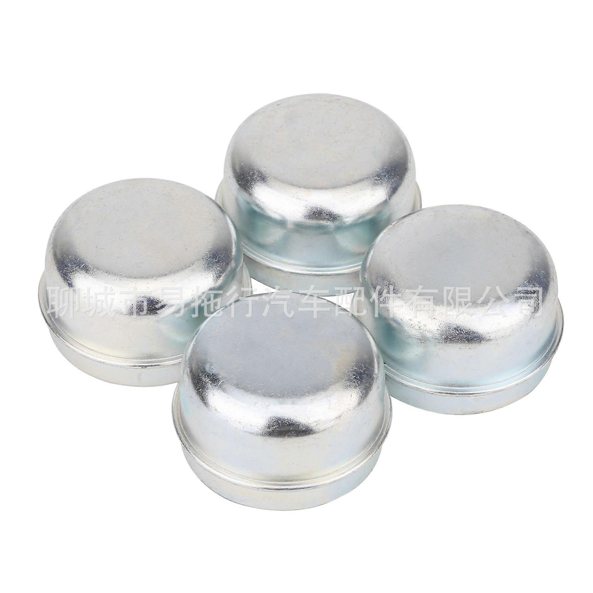 4pcs Trailer Bearing Dust Cap Metal Hub Cap for Trailer Axle Wheel Hub Guard Easy Installation for RV Boat Flatbed and Other Towed Vehicles