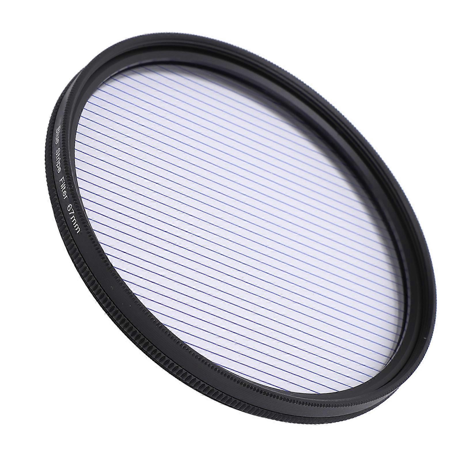 67mm Blue Camera Streak Filter Optical Glass with Box