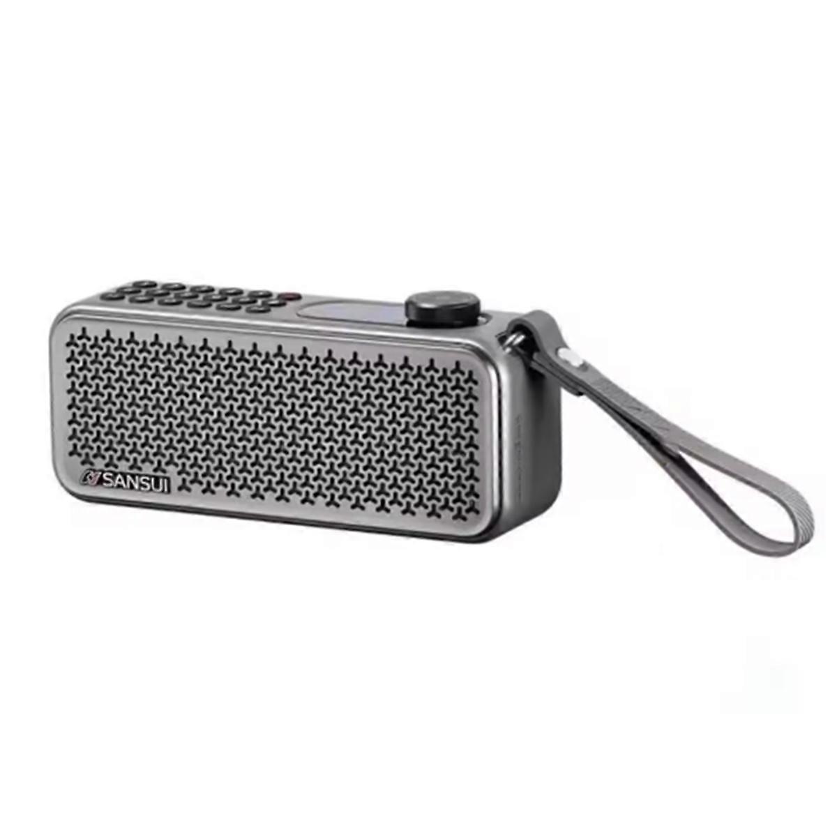 F60 Elderly FM Radio Rechargeable Plug in Dual Card Speaker Player Portable Bluetooth Speaker 3600m