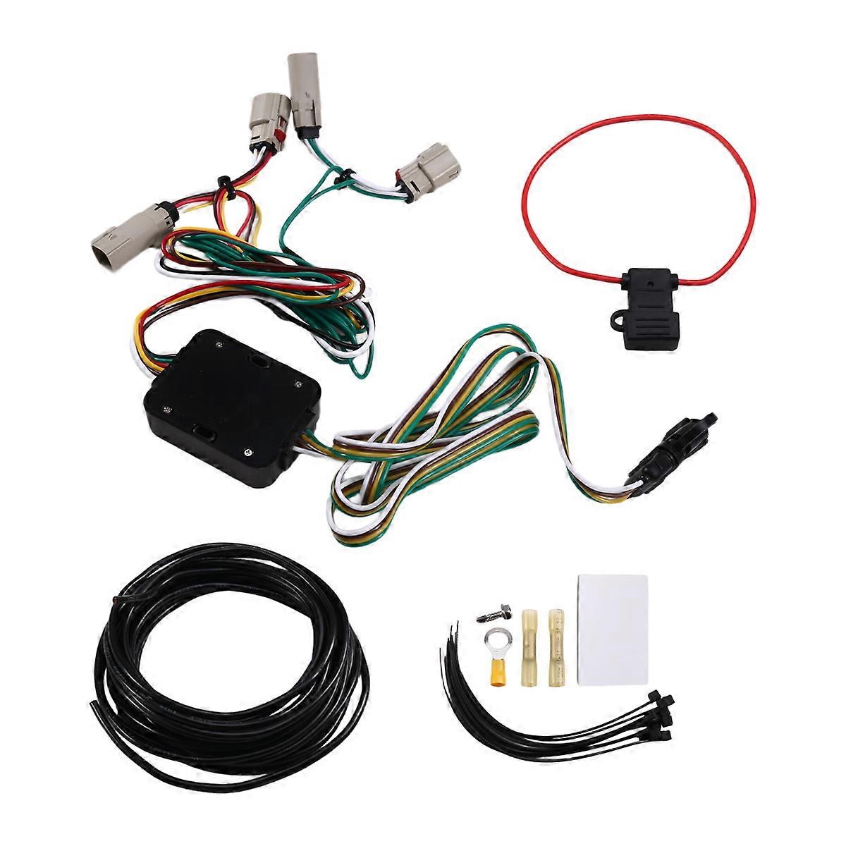56468 4 Way Trailer Wiring Harness for 2021-2024 with Led Taillights, 4 Pin Trailer Connector Plug