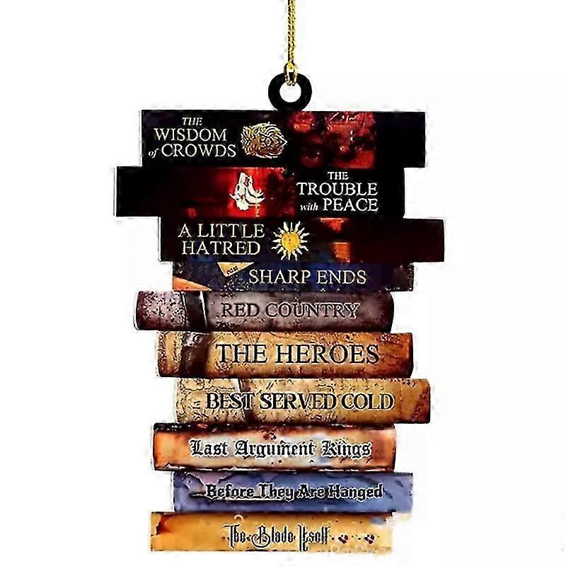 Fun Book Lovers Pendant Christmas Tree Bookshelf