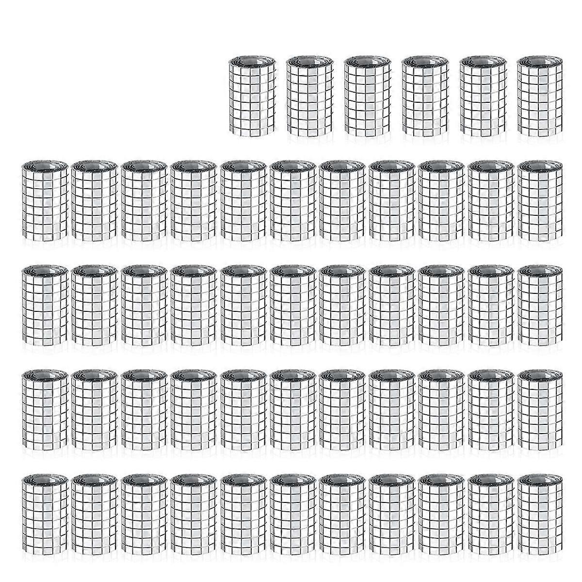 24000 Pcs Self Adhesive Mosaic Tiles Small Mirror Mosaics Tiles Square Mirror Mosaic Stickers for C