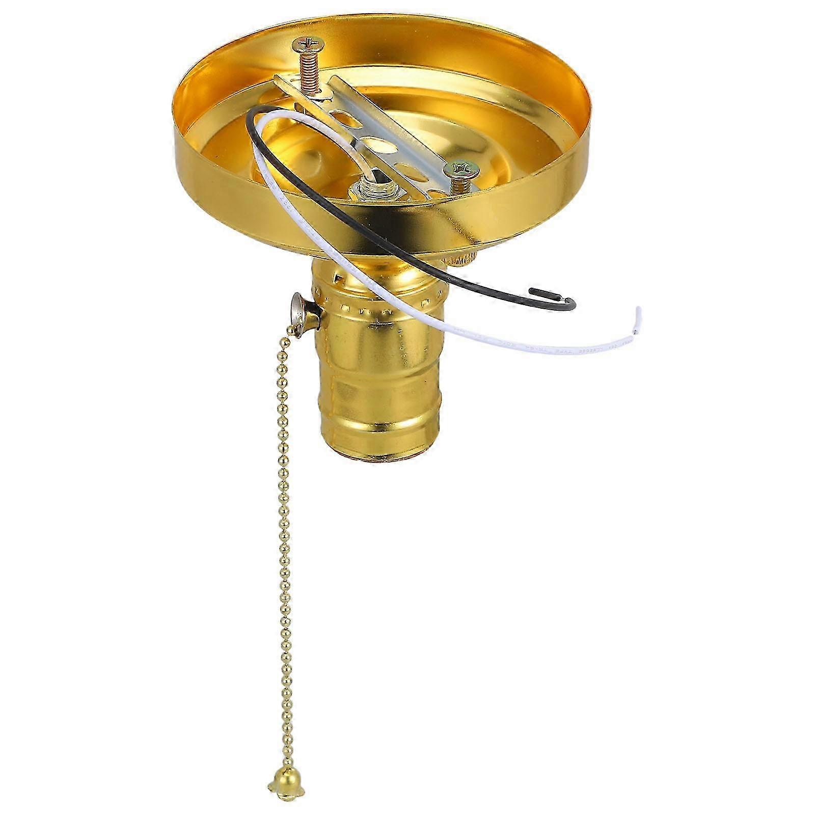 Lamp Holder E27 With Pull Chain For Adults Home Lighting Accessory Vintage Style 1 Set Edition 0905