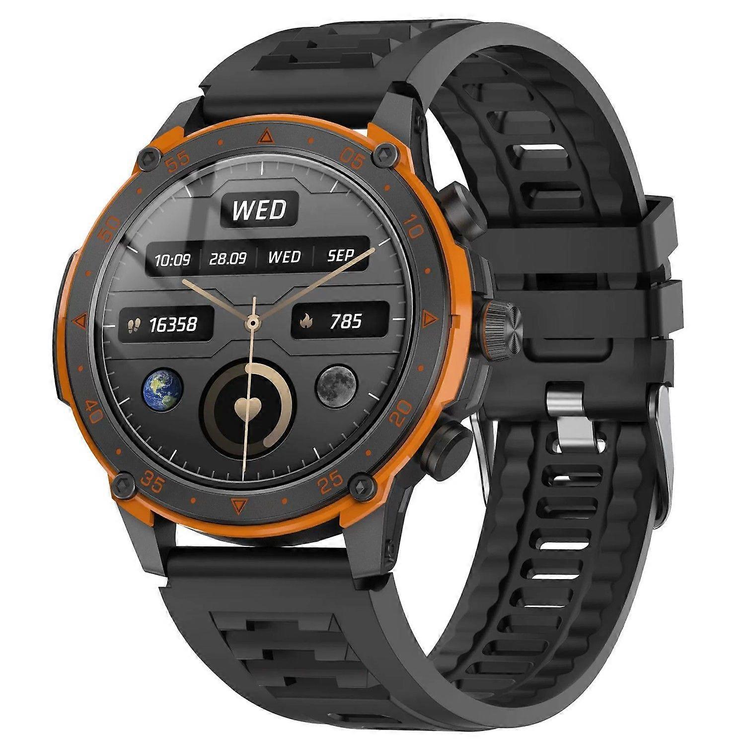 1.43 AMOLED Smart Watch with Heart Rate, SpO2, Sleep Monitoring, Call Function, Waterproof for Men and Women, Compatible with Android iOS(Black)
