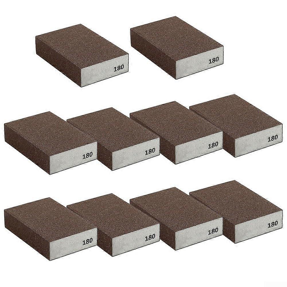Reusable Sanding Sponge Block 10Piece Set With Multiple Grits 180Grit For Woodworking And DIY Projects