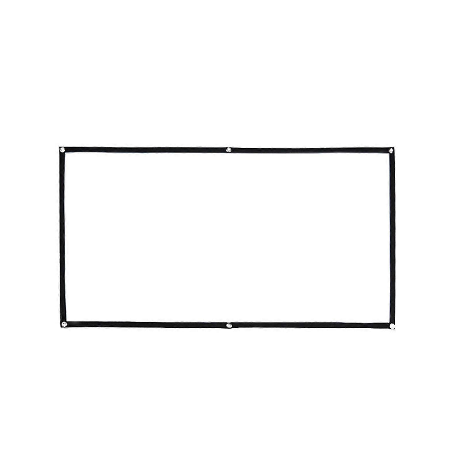 HD Thin Collapsible Projector Screen Wall Mount Projection Hanging Install Movie Screen 2025
