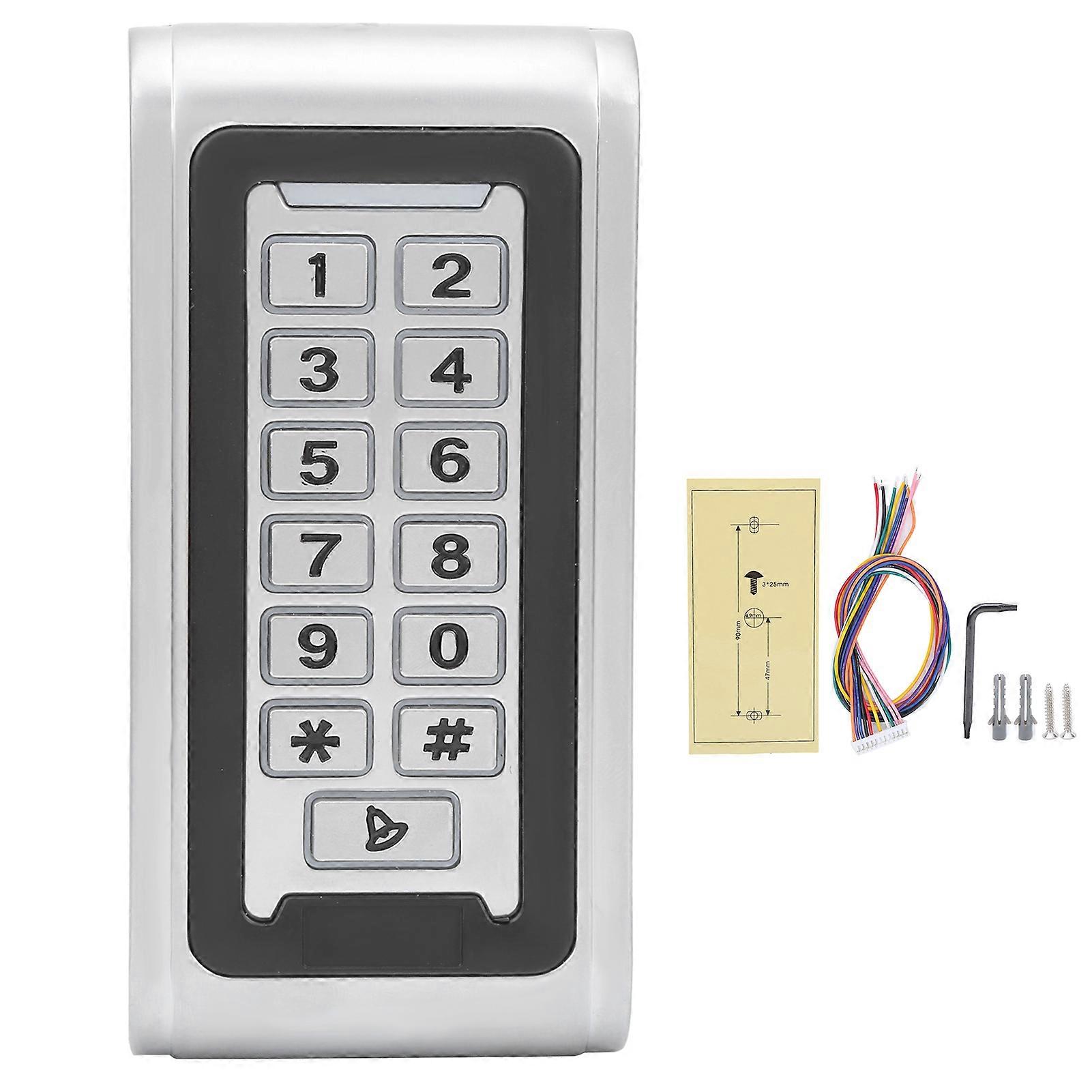 Door Keypad 13.56MHz RFID Password Card Access Control Wiegand26 Lock 120x58x22mm