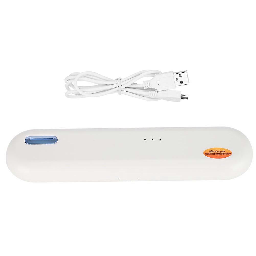 Boîte de stérilisation UV pour brosse à dents, portative, USB, support de rangement pour brosse à dents, désinfection, blanc