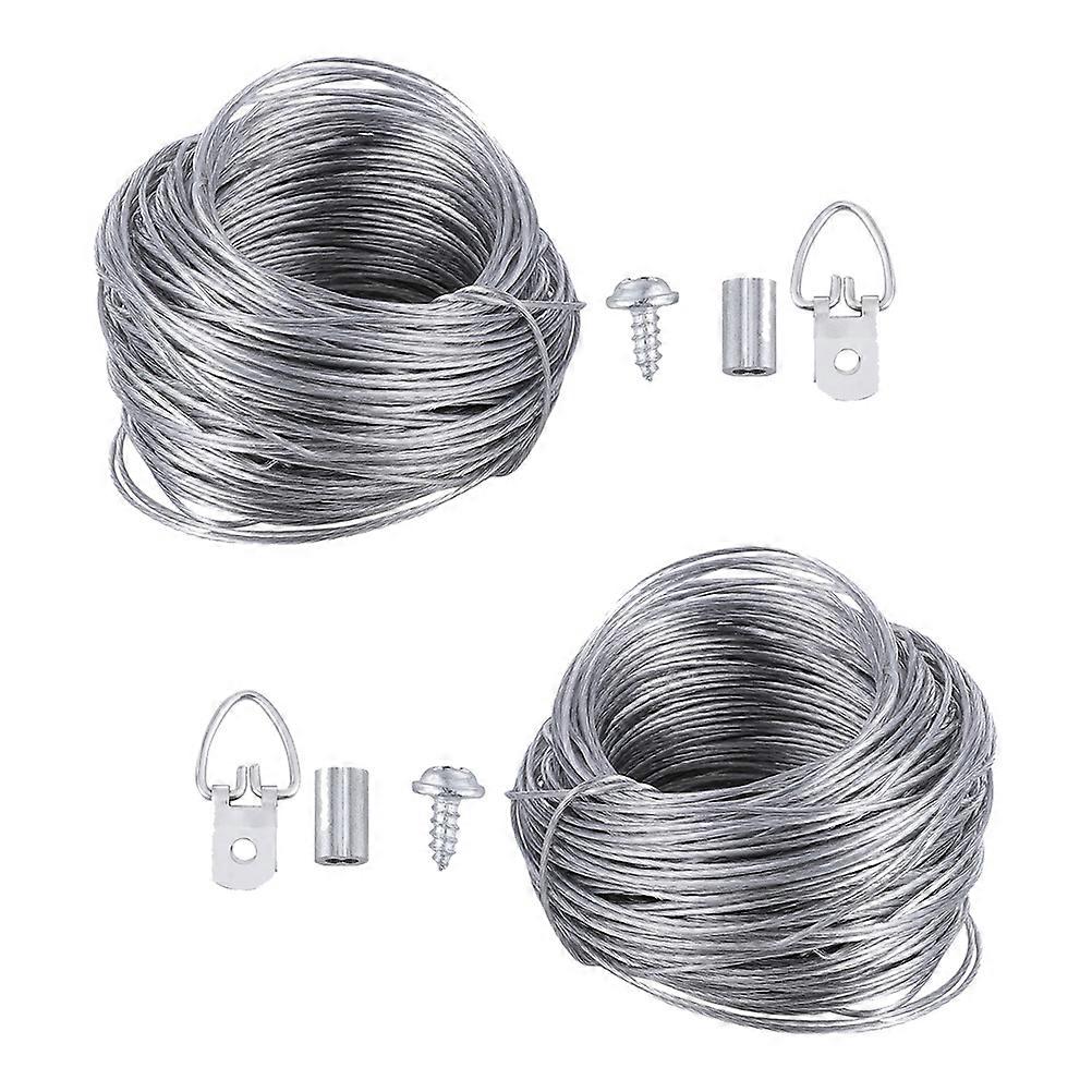 Picture Wire Rope Picture Frame Hanging Kit for Hanging Use 2Sets