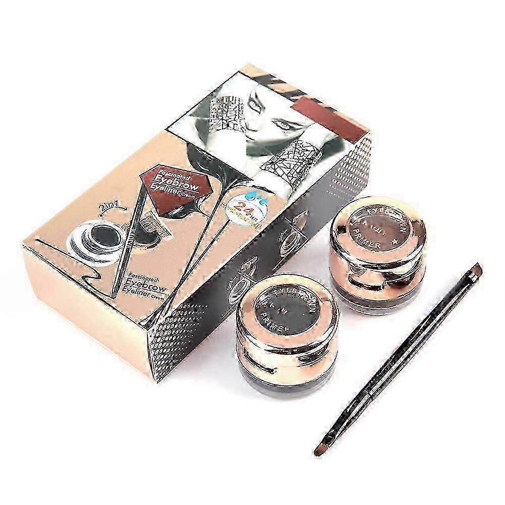 2 In 1 Waterproof Longlasting Eyebrow Eyeliner Makeup Tool