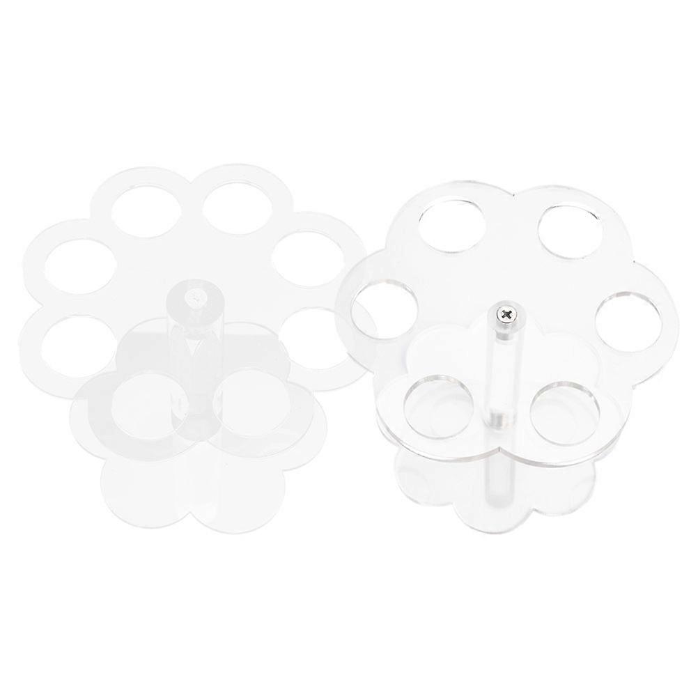Transparent Acrylic Ice Cream Cone Holder Stand for Display Use 2Pcs