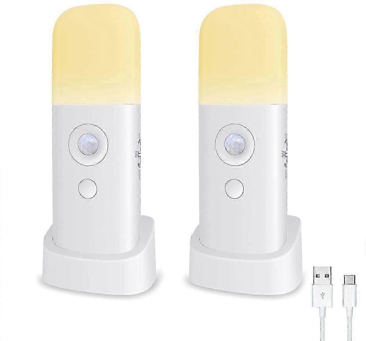 Motion Sensor Night Light with 2000mAh Battery Operated Cordless Dimmable LED for Bedroom