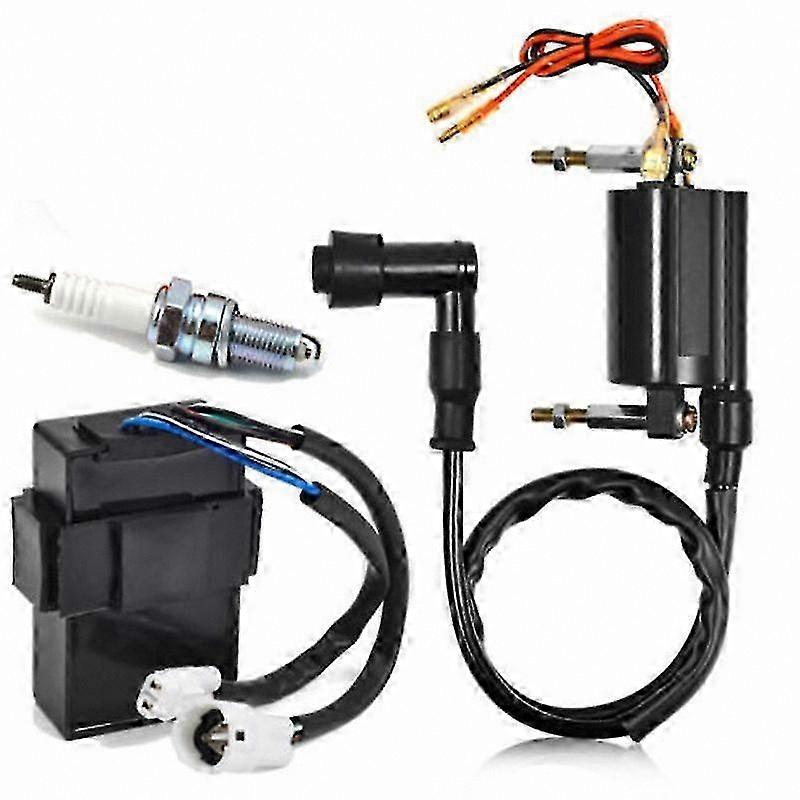 Replacement Ignition Coil CDI Spark Plug Set for ATV UTV Models 1988-2004