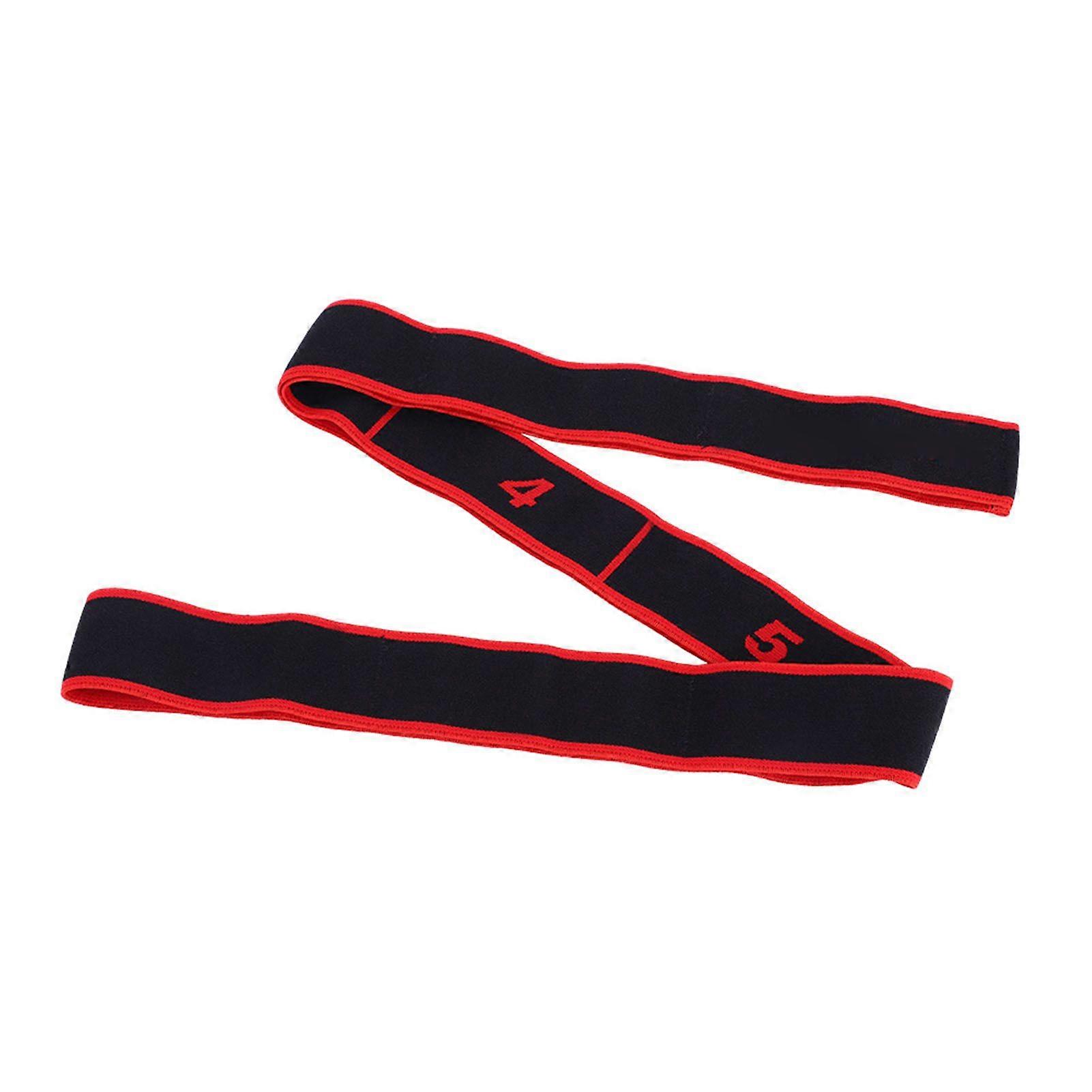Yoga Resistance Band Latin Dance Elastic Stretching Belt Fitness Exercise Pulling Strap(Red)