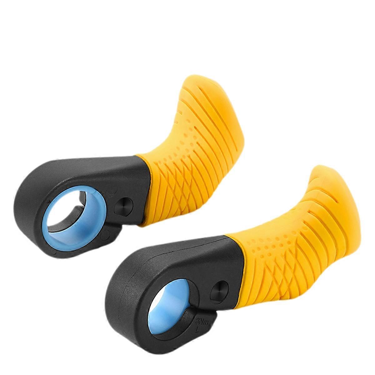 Ergonomic Thumb Support Grips Bicycle Small Auxiliary Handlebar Rest Grips Bike Accessories Yellow