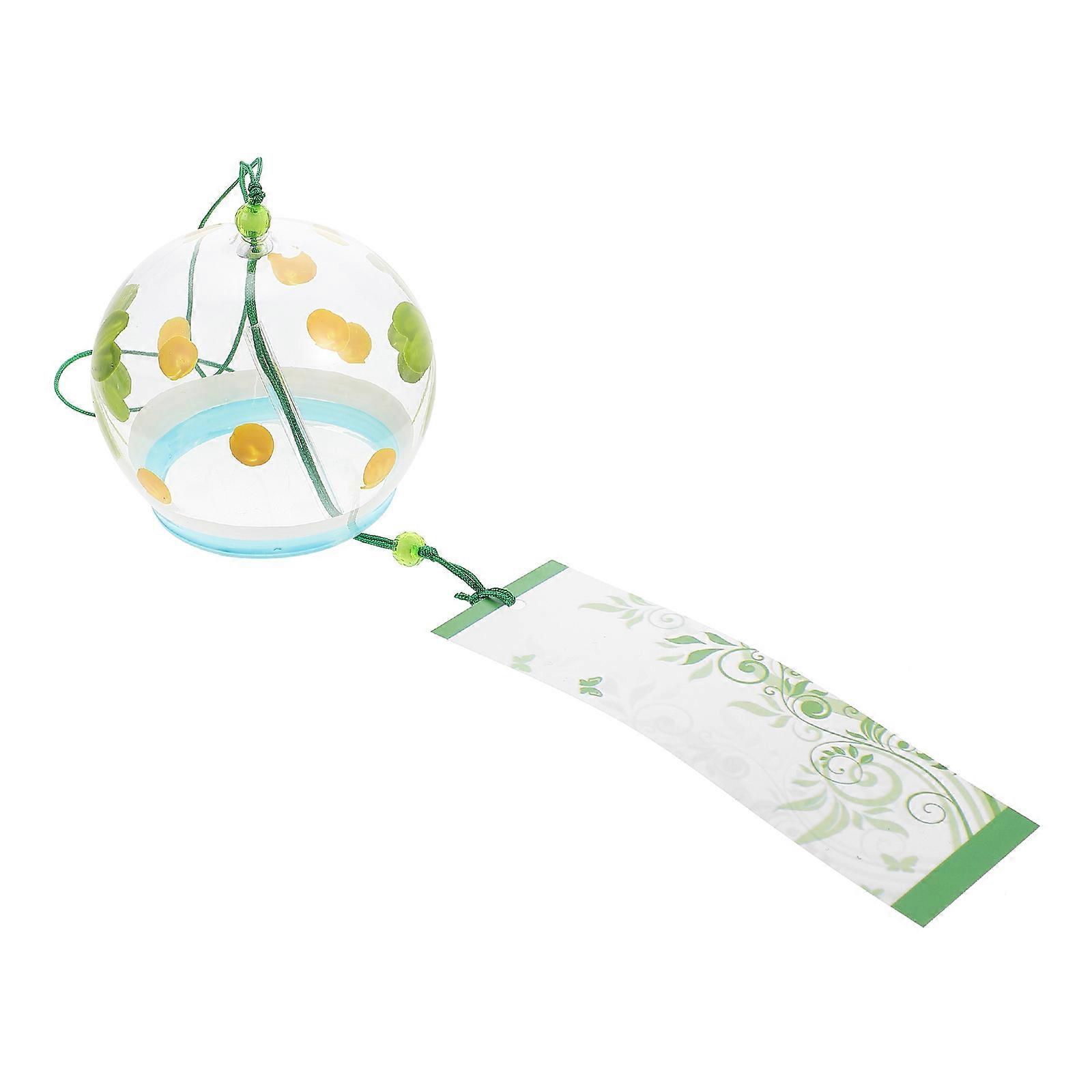 Glass Wind Chime Japanese Style for Garden Decoration 4Pcs Set