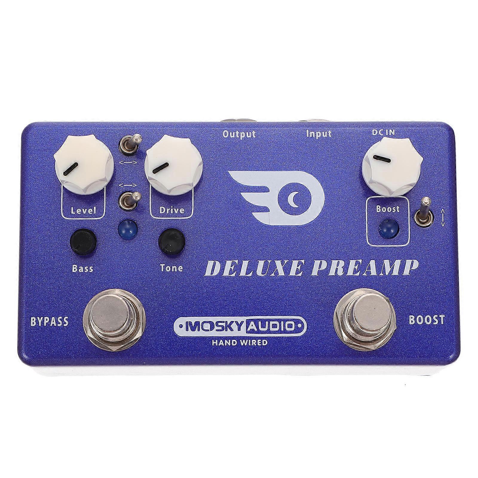 Metal Guitar Effector Overload Effector for Guitar Use 2Pcs Blue