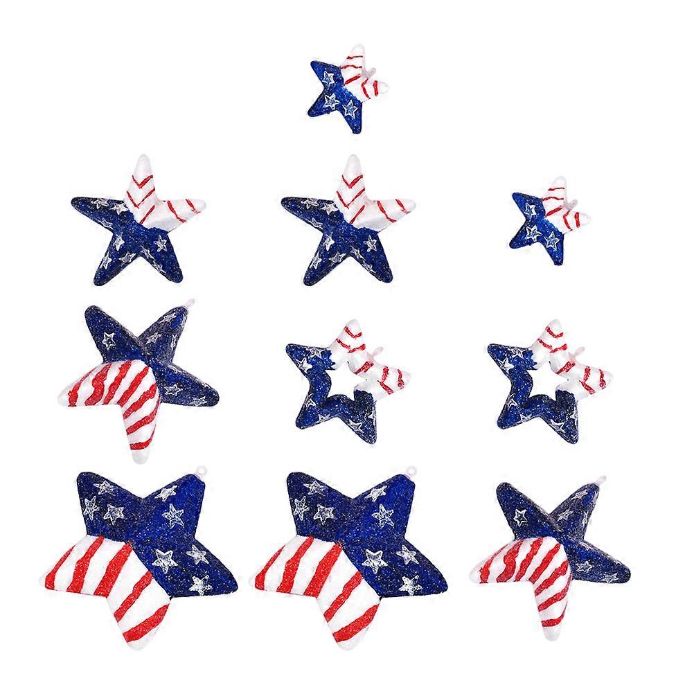 Star Pendant Decoration for Independence Day Use 50Pcs Assorted Color