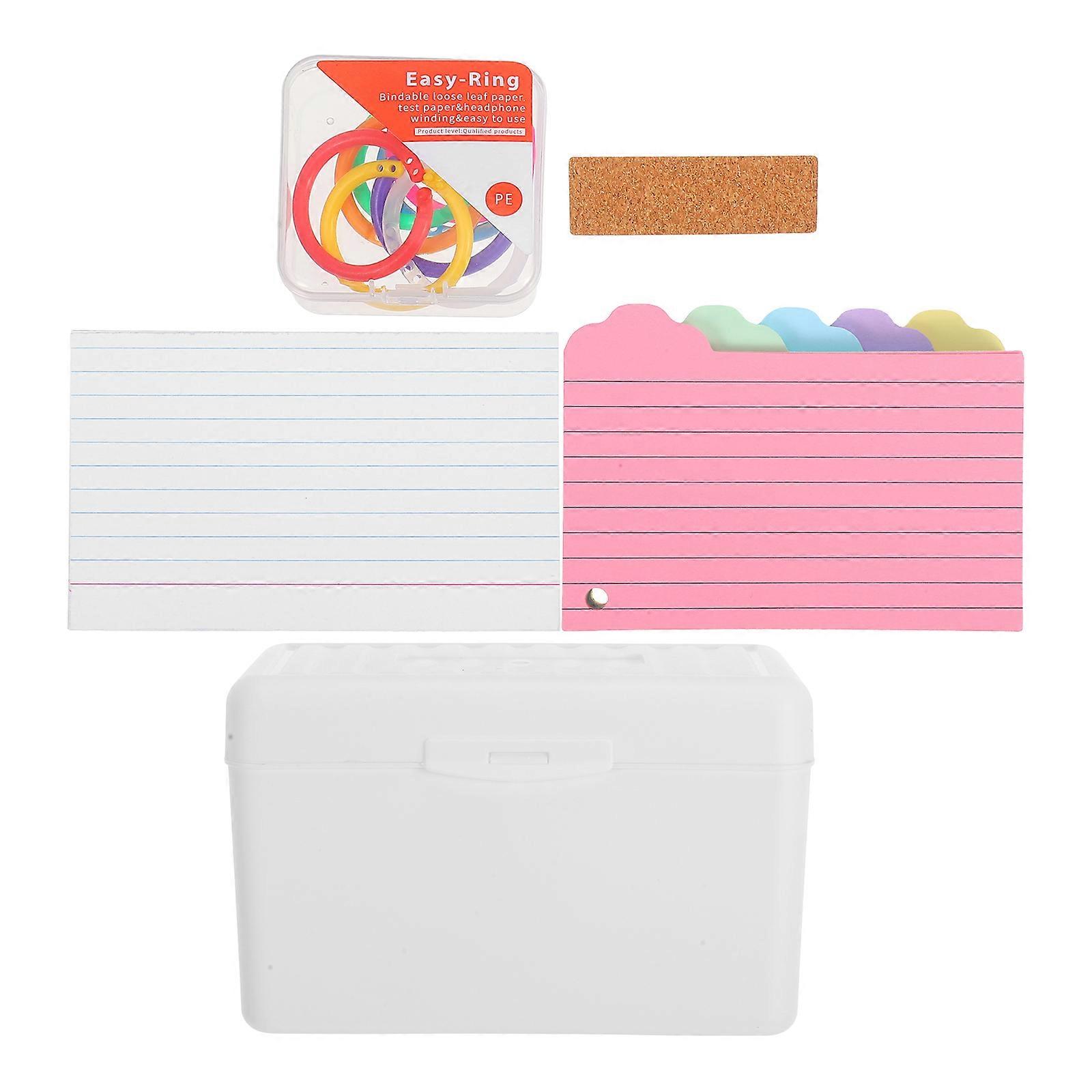 Index Card Storage Case Multi-Function Flashcard Organizer 2Sets