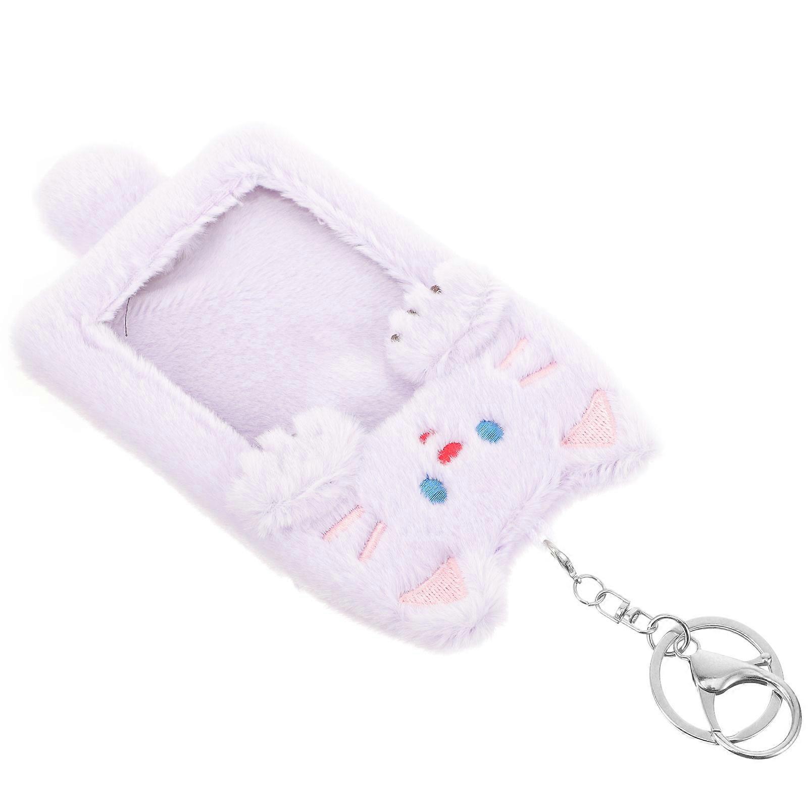 Plush Card Sleeve Pendant 3Pcs Ideal For Security Staff Workers 16X9 Cm With Visibility Feature For Card Protection