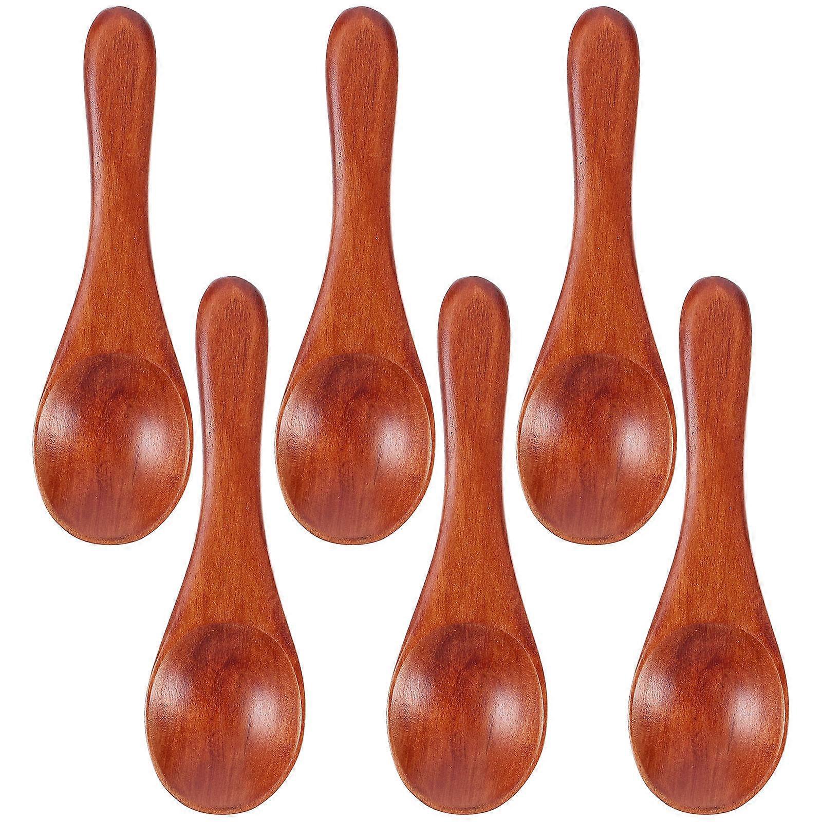 Wooden Spoons 12 Pcs Suitable For Various Condiment Handling Occasions Compact Portable Design