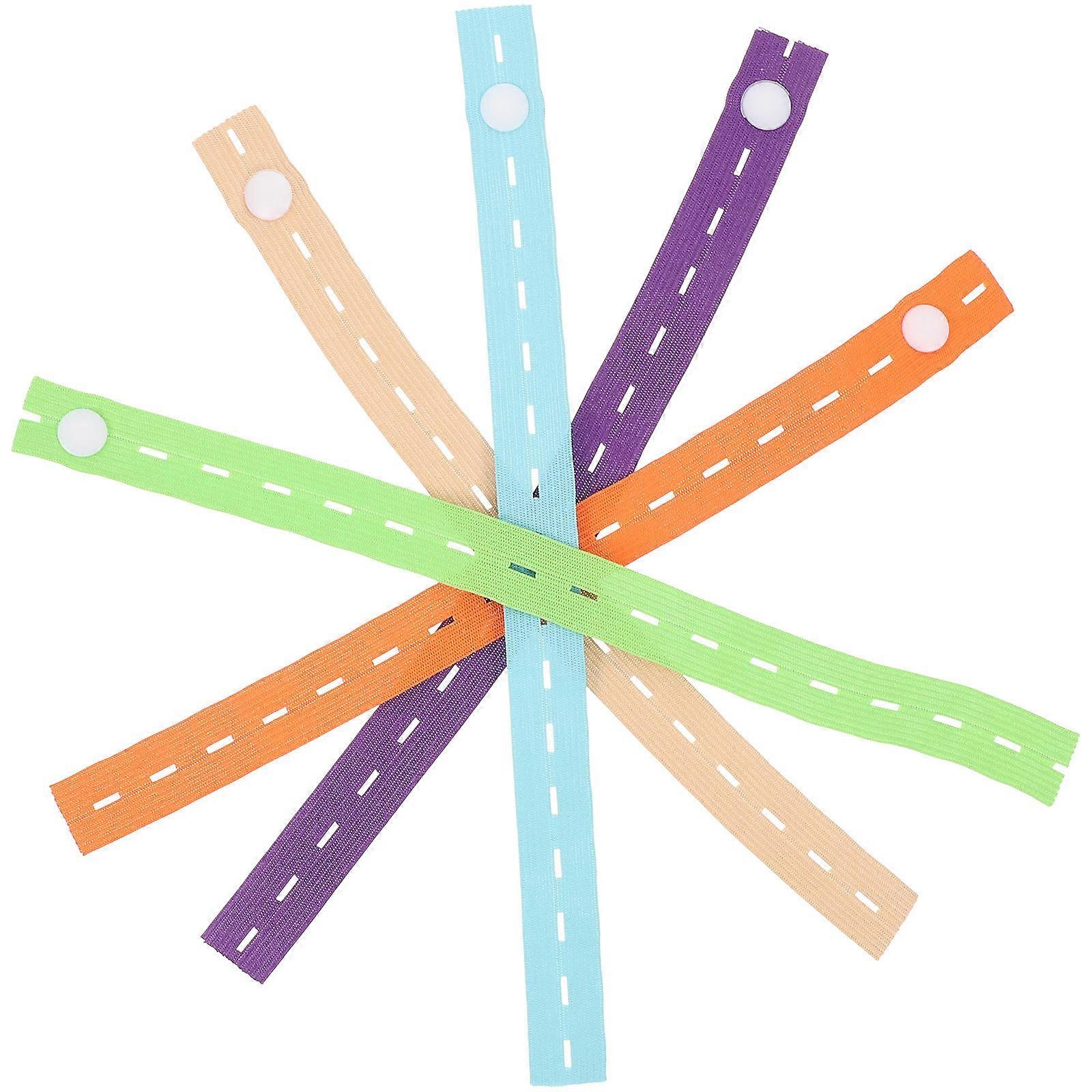 Closet Organizer Clothes Elastic Band with Buttonholes 150 Pieces Included