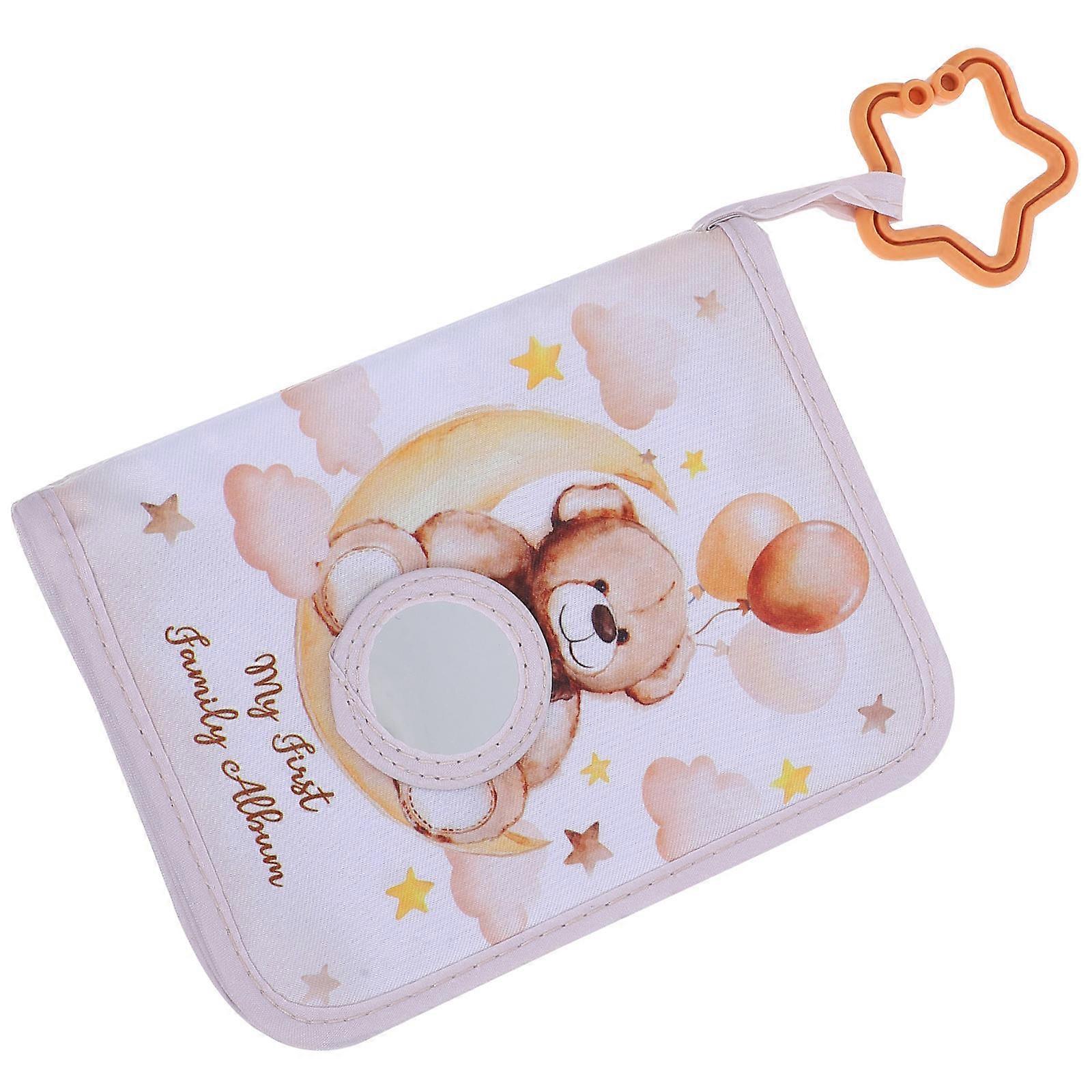 DIY Friendly Baby Photo Album 4Pcs Soft Fabric Memory Keeping Book For Parents Rectangular Shape Sized 18.50X14.00X1.80CM