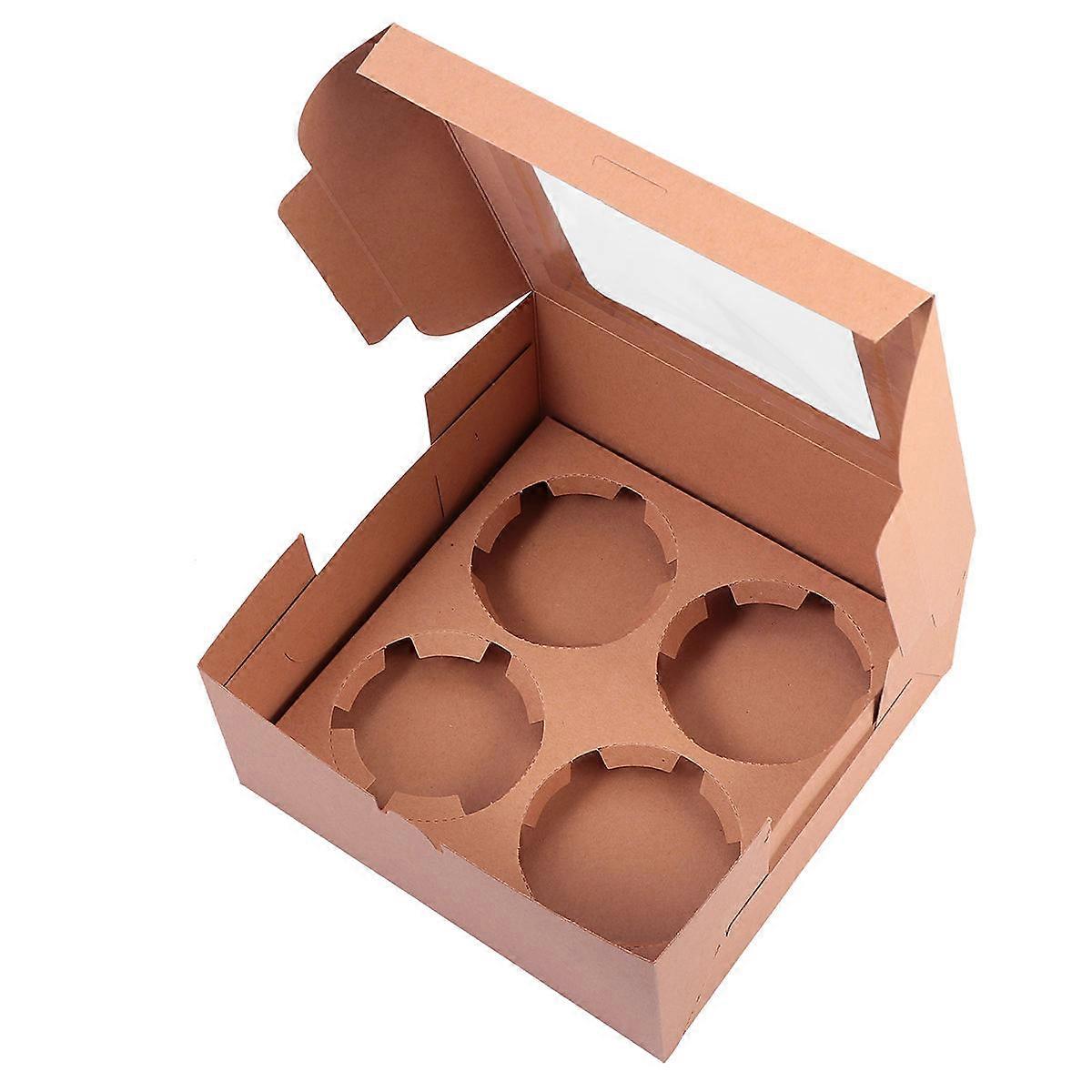Cake Wrapping for Storing Cake 30Pcs Chocolate Cupcake Packing Box