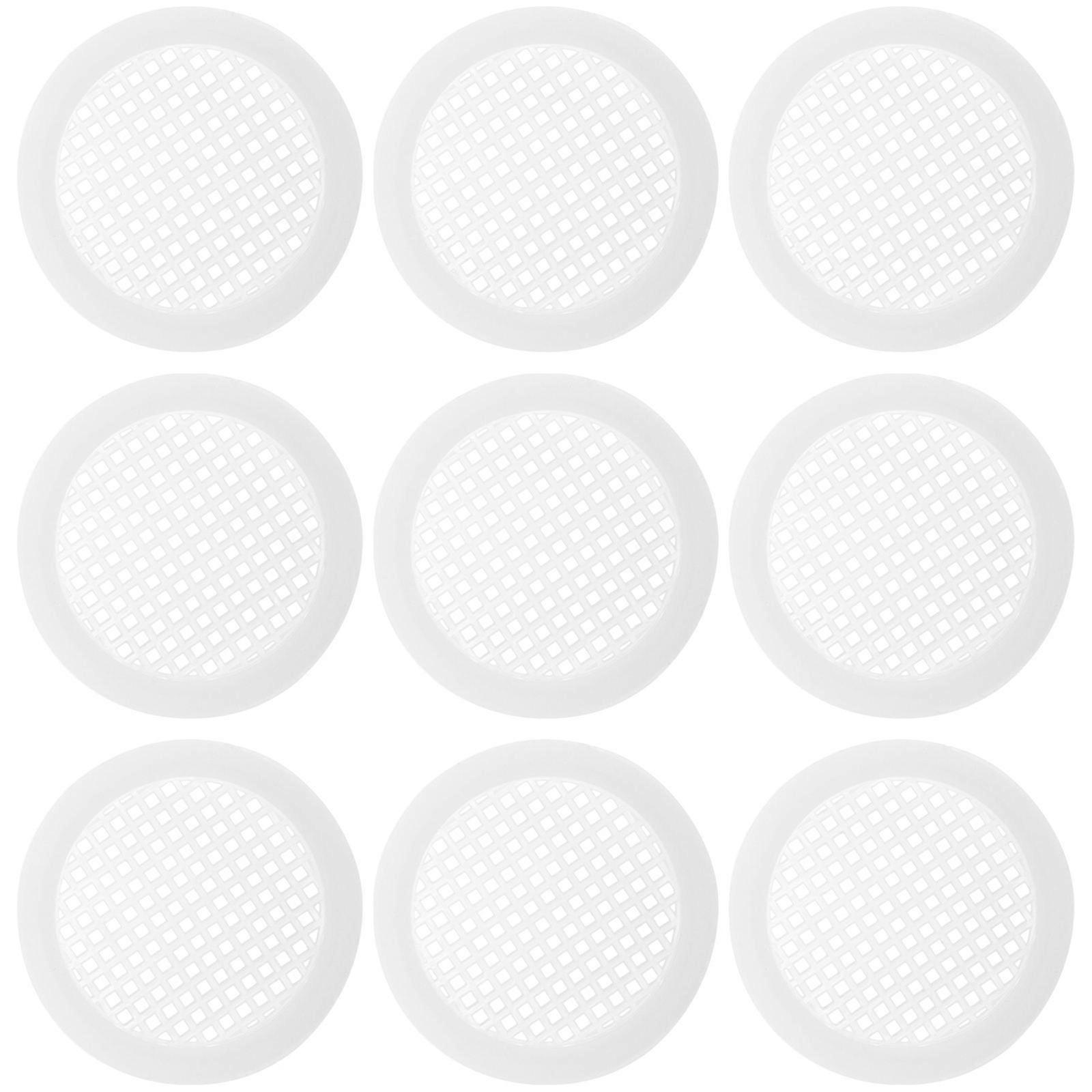 Cabinet Door Vent Soffit Vent Cover for Kitchen Use 60Pcs White Plastic