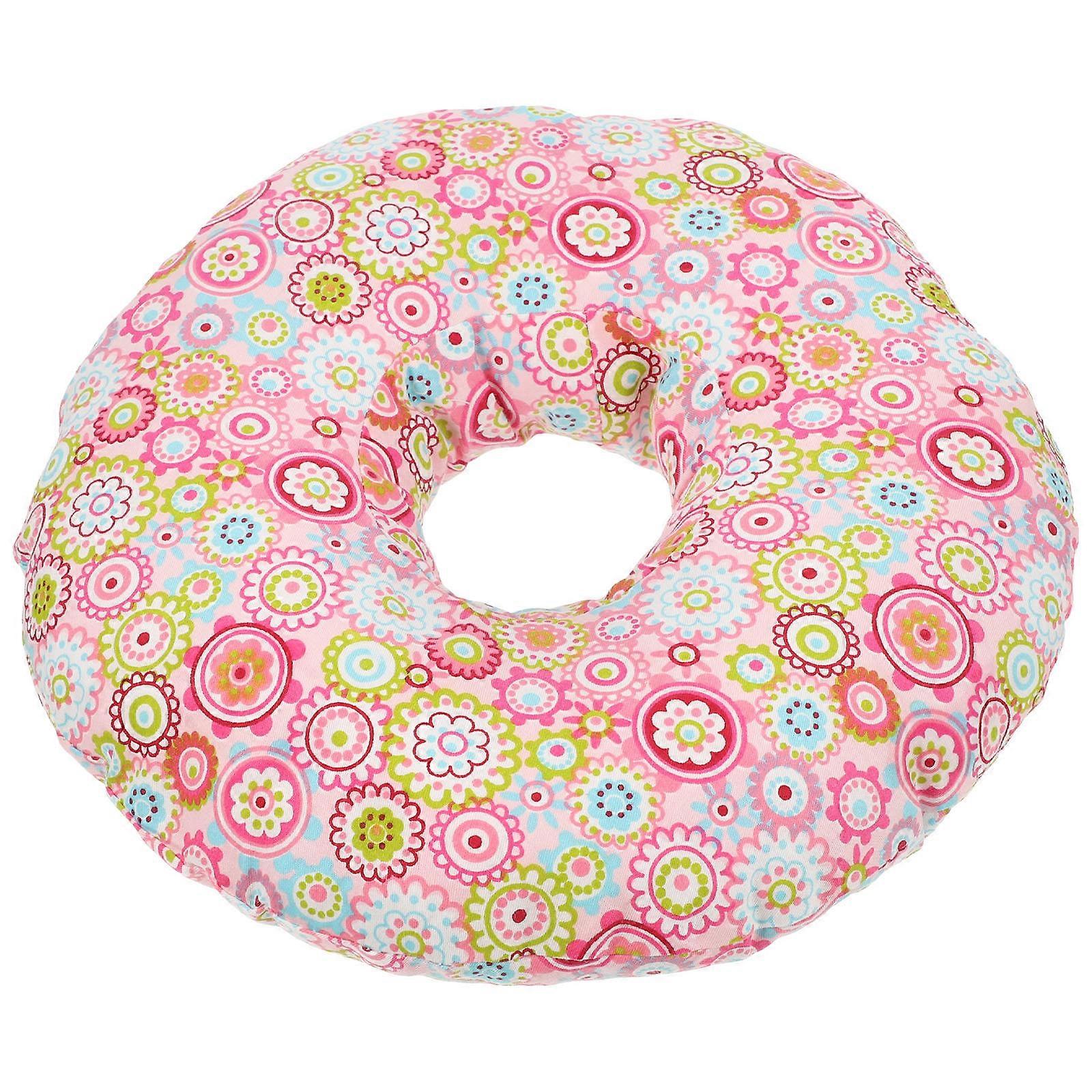 Side Sleeping Ear Pillow with Ear Hole Pink Comfortable Pillow 4Pcs Set
