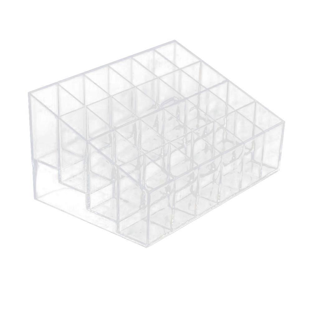 Plastic Storage Container Jewelry Organizer Box with 24 Slots 2Pcs