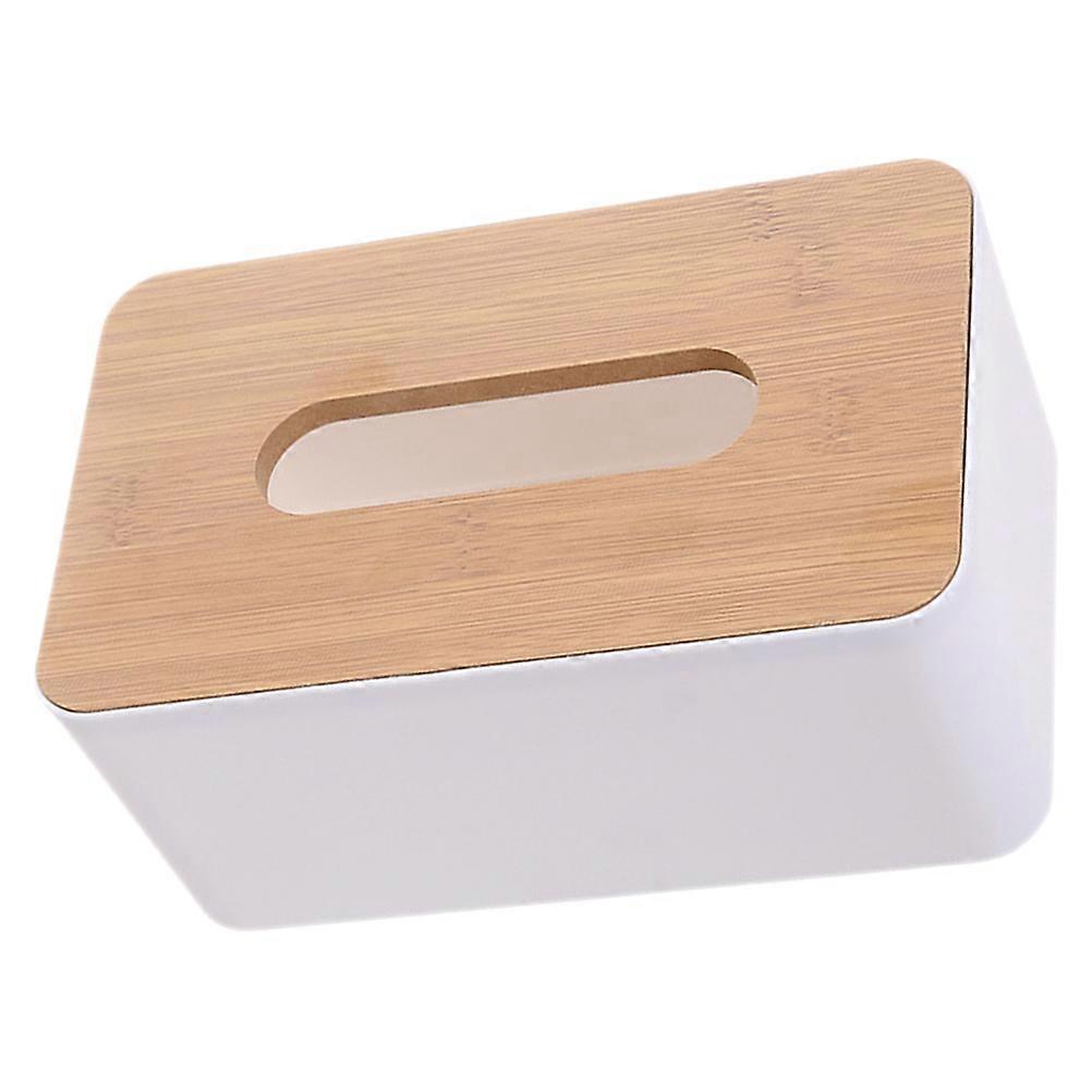 Wooden Rectangle Tissue Box Cover for Storage Use Tissue Holder