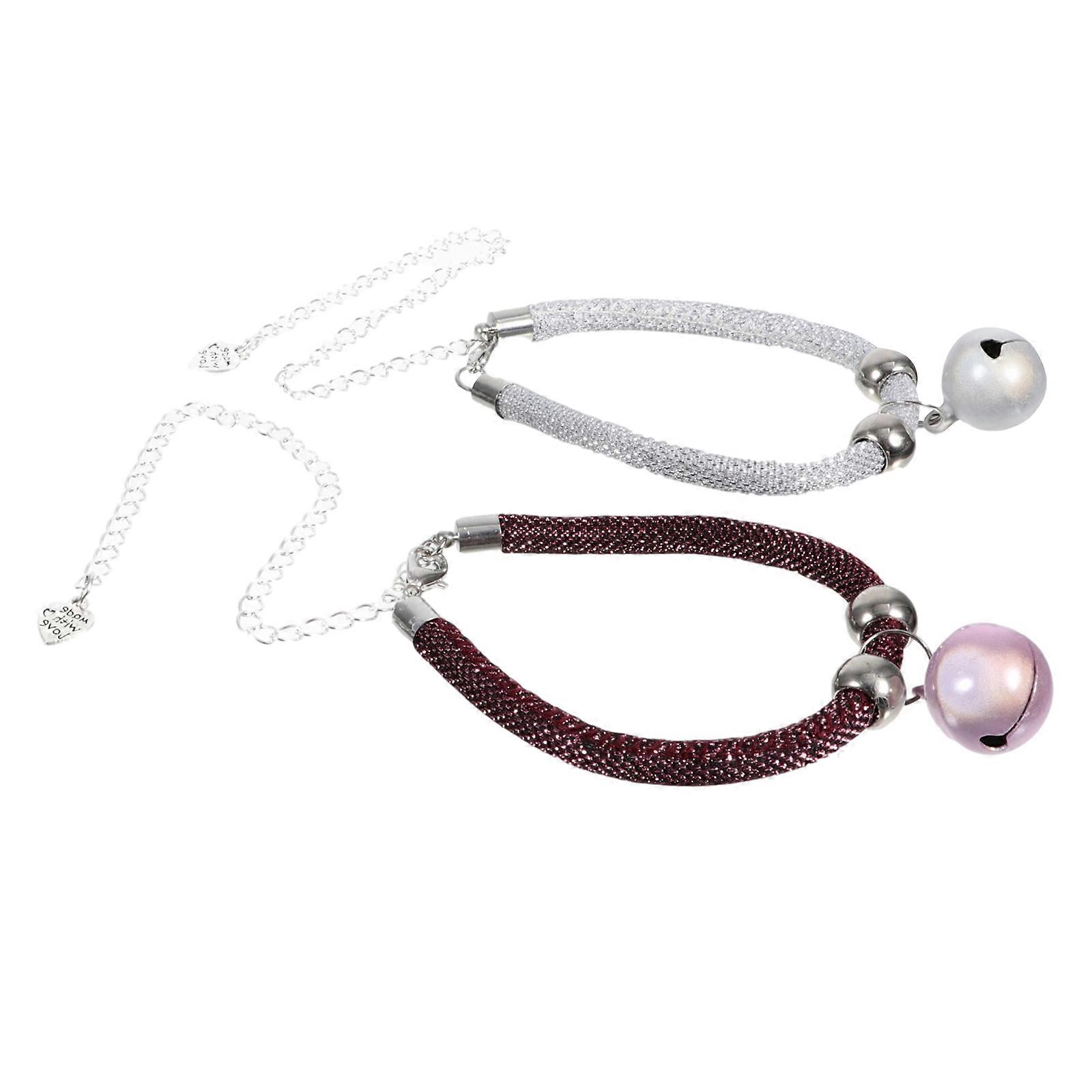 Cat Collar Adjustable Dog Collar with Bell for Pets 6Pcs Assorted Color