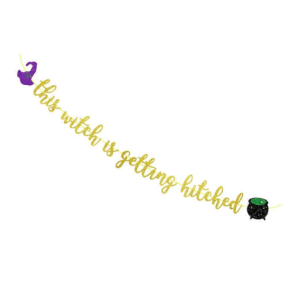 Halloween Witch Party Decor Decorative Banner for Event 1Set