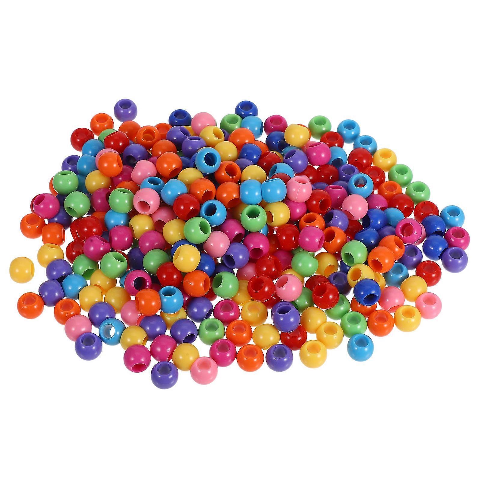 DIY Acrylic Beads for Bracelet Making 600Pcs Multicolor Beads
