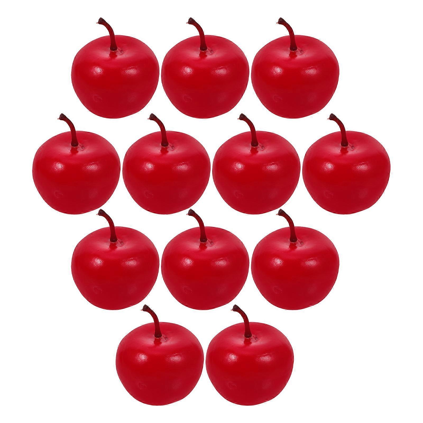 Red Foam Model for Decoration 48Pcs Artificial Miniatures