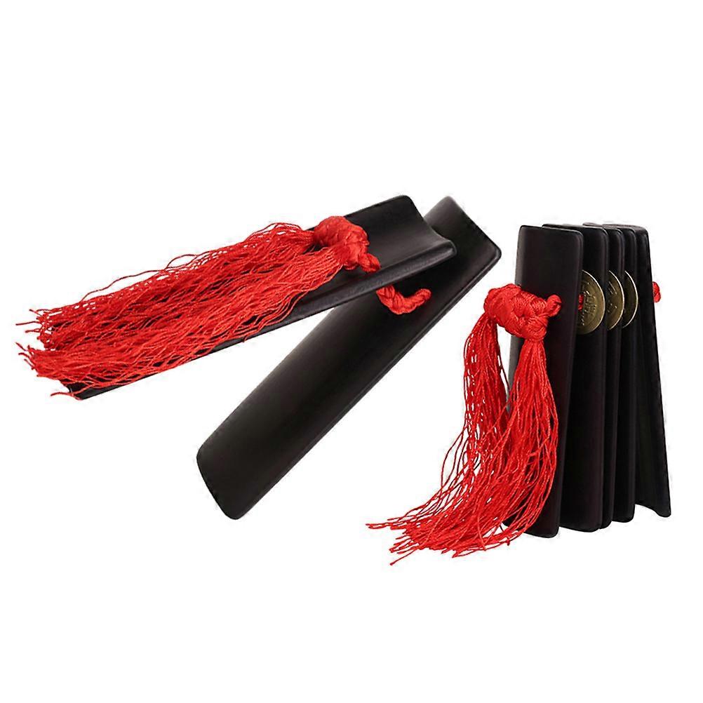 Chinese Allegro Clapper Bamboo Percussion Instrument for Performance 1Set