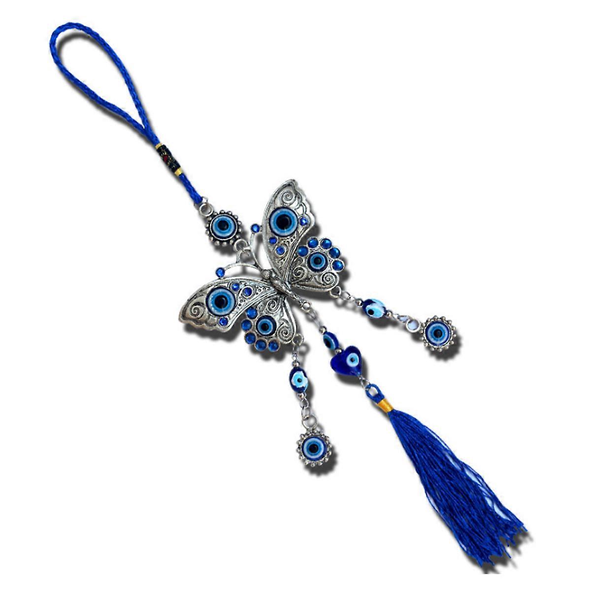 Evil Hanging Blue Glass Amulet Protection 2Pcs