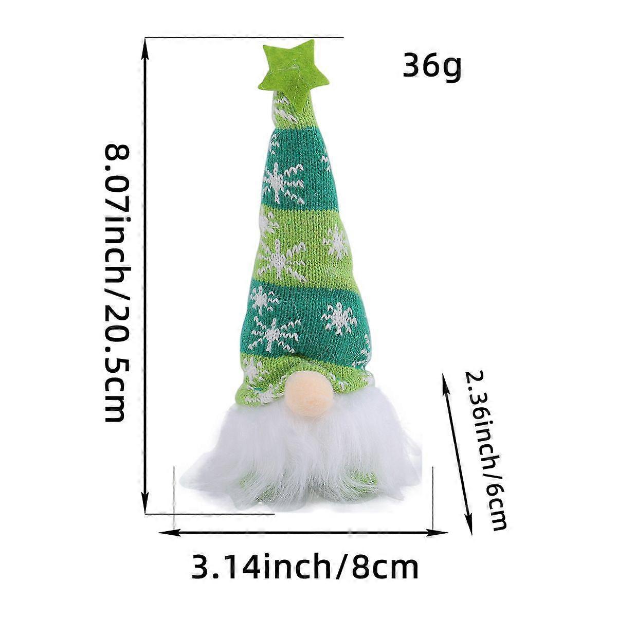 Gnome Christmas Doll with Lights Rudolph Doll Luminous Dwarf Ornaments for Home