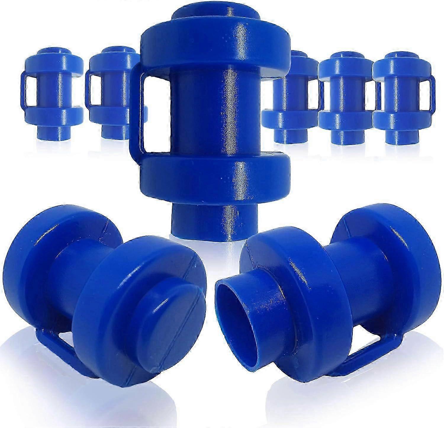 2025 Latest Model  8 Pack Trampoline Net Pole End Caps, 25mm, BlueStarlight