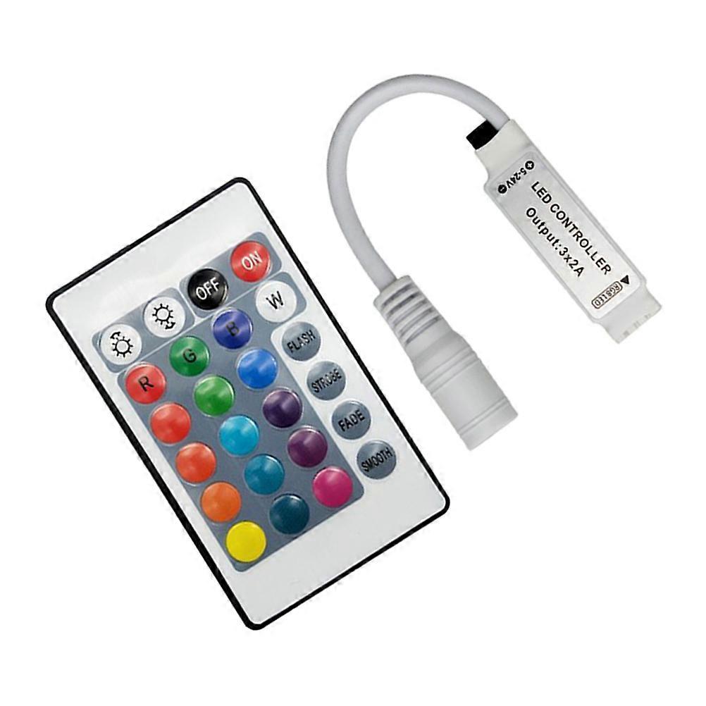 Infrared LED Rgb Controller for Light Strip Wireless Control 2Pcs Set