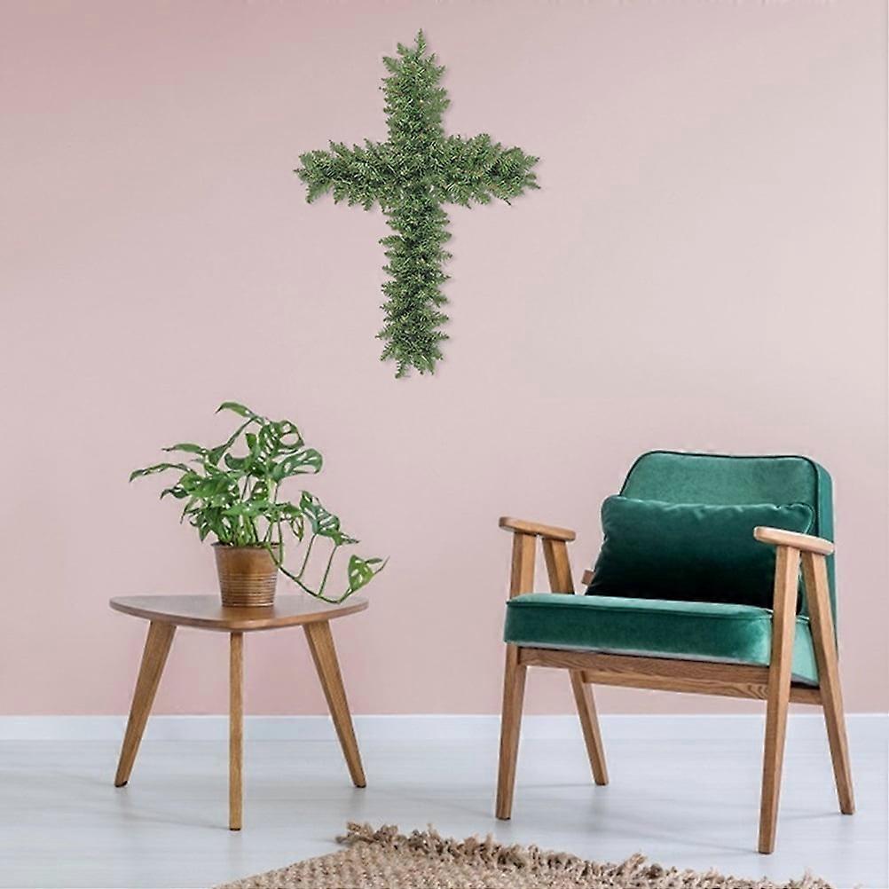 2pcs Cross Wreath Frames Cross Metal Wreath Frame Floral Cross Shaped Metal Wire Wreath Form