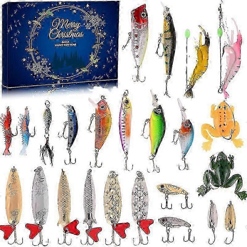 Christmas Advent Calendar New arrival children's creative fishing enthusiasts set fishing set advent calendar blind box Christmas toys