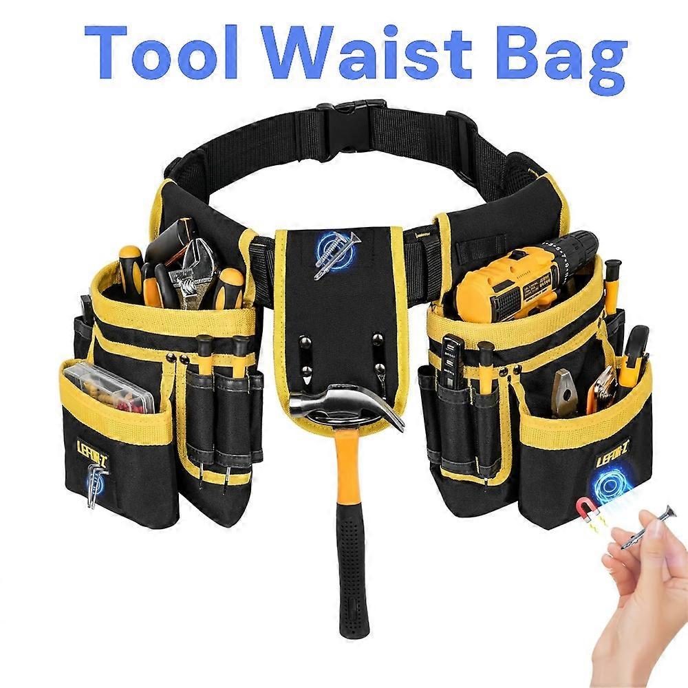 Tool Organizer Bag Toughbuilt Magnetic Electrician Tools Waist Pack, Adjustable Tool Pouch for Repair,work Tool Pouch Storage