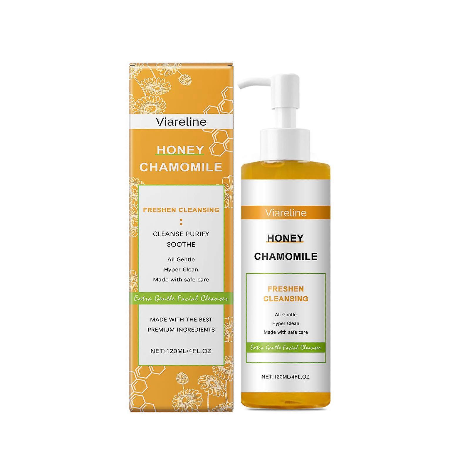 Viareline Chamomile Moisturizing Cleanser, Gently Cleanses Pores Refreshing Cleanser Deeply Hydrates And Moisturizes