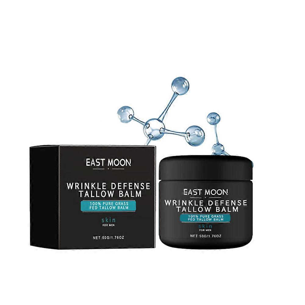 1-3X Anti-Wrinkle Cream for Men - Hydrating, Firming, and Revitalizing Tallow Balm to Fade Fine Lines