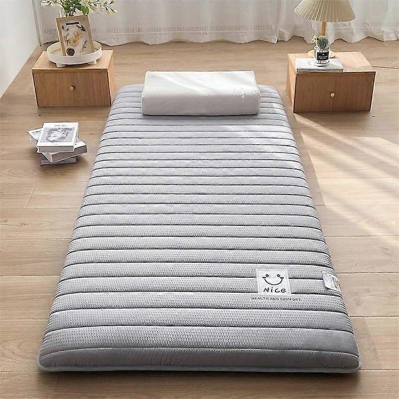 Extra Thick Floor Futon Foldable Tatami Mattress Rollable Dormitory Or Guests Grey 1.0x2.0m Multiple Sizes