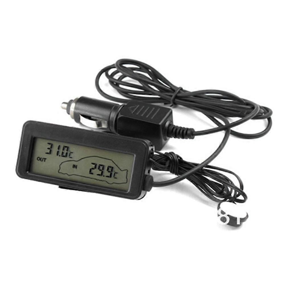 Mini Digital Car LCD Display Indoor Outdoor Thermometer