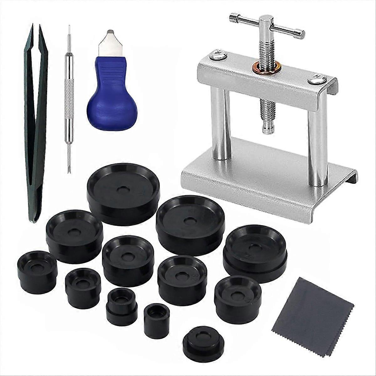 Watch Press Tool,Watch Crystal Press Kit,Set Back Case Closer,A