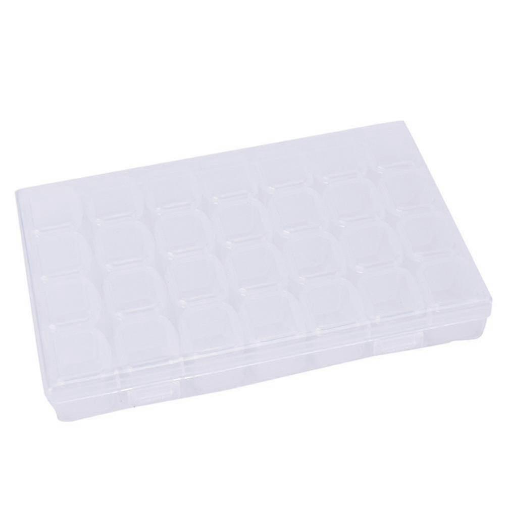 2 Pack 28 Grids Diamond Embroidery Box Adjustable Storage Boxes